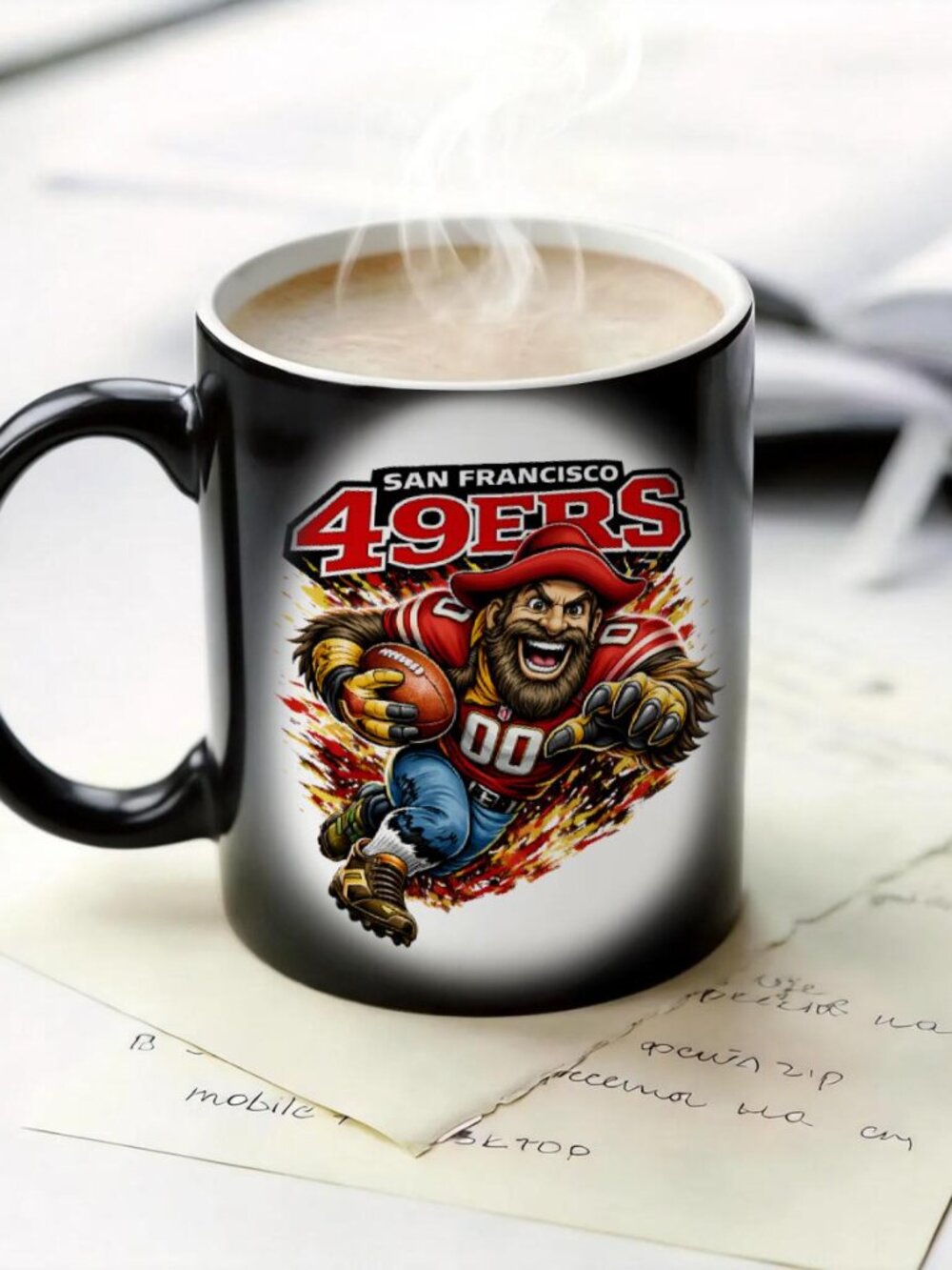 San Francisco 49ers Matte Heat Changing Mug NFL Fan Cup 11oz